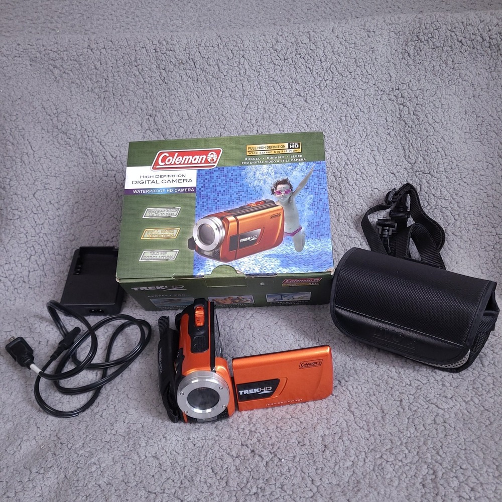 Coleman CVW16HD Camcorder 1080p Video TrekHD Waterproof Digital Camera 16MP‎